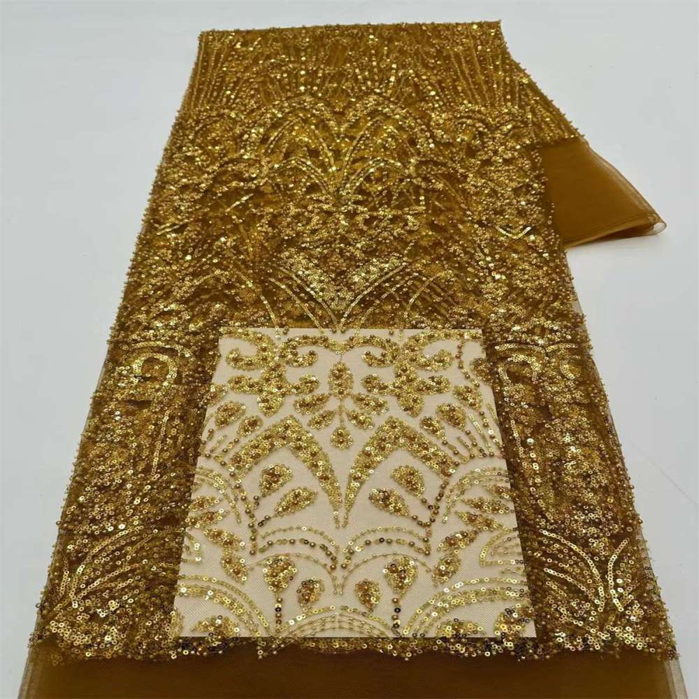 Beaded Tulle Fabric - 5 Yards | COD LIL9039