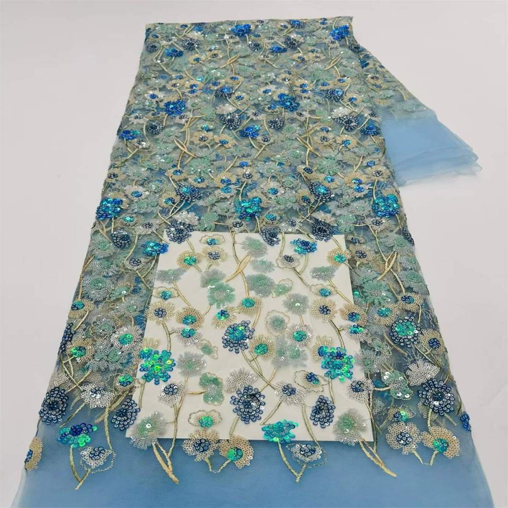 Beaded Tulle Fabric - 5 Yards | COD LIL9040