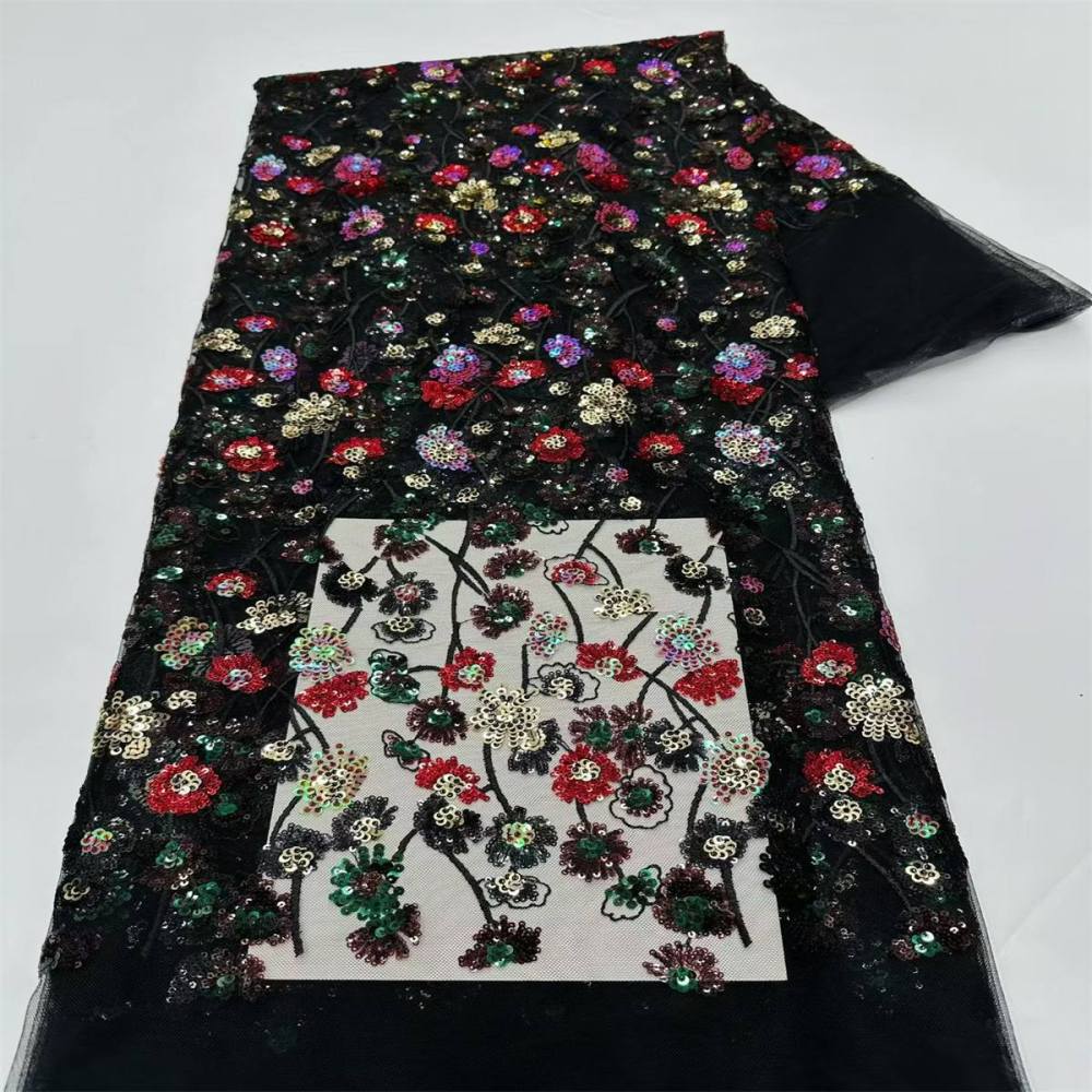 Beaded Tulle Fabric - 5 Yards | COD LIL9040