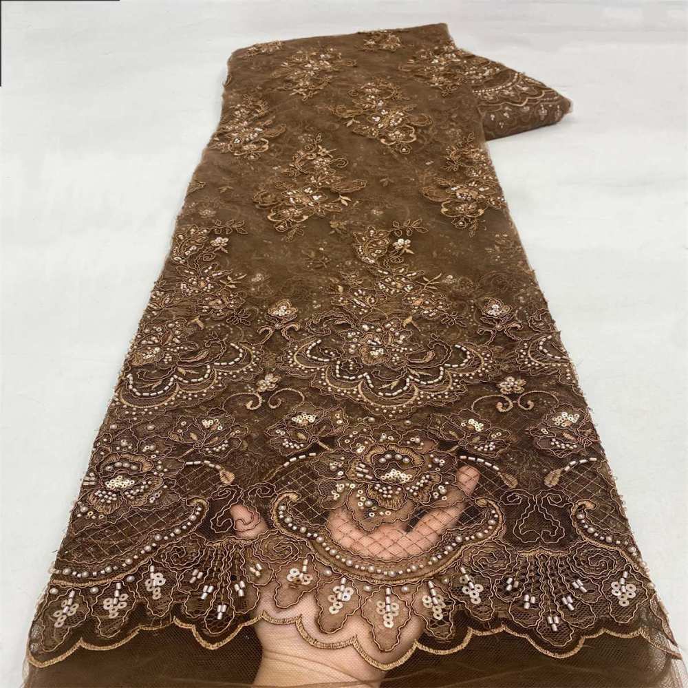 Beaded Tulle Fabric - 5 Yards | COD LIL9042