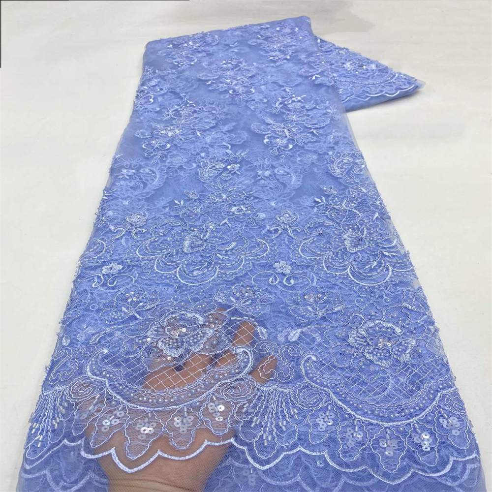 Beaded Tulle Fabric - 5 Yards | COD LIL9042