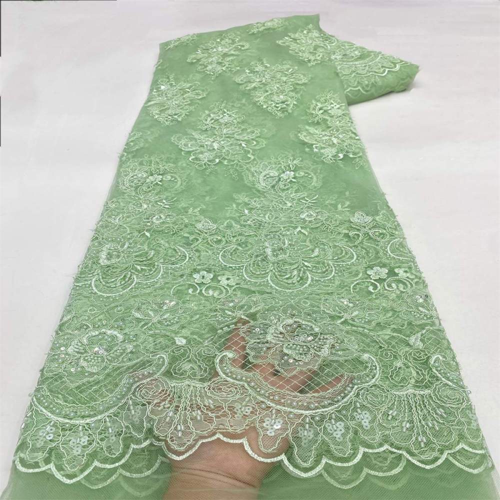 Beaded Tulle Fabric - 5 Yards | COD LIL9042