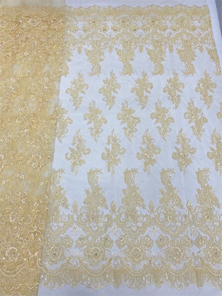 Beaded Tulle Fabric - 5 Yards | COD LIL9042