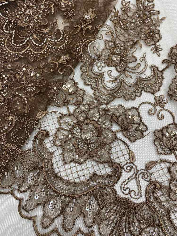 Beaded Tulle Fabric - 5 Yards | COD LIL9042