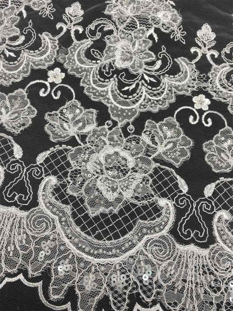 Beaded Tulle Fabric - 5 Yards | COD LIL9042