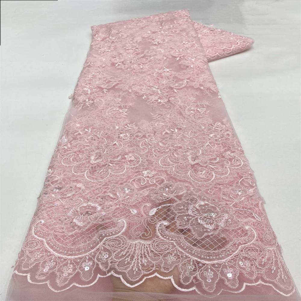 Beaded Tulle Fabric - 5 Yards | COD LIL9042