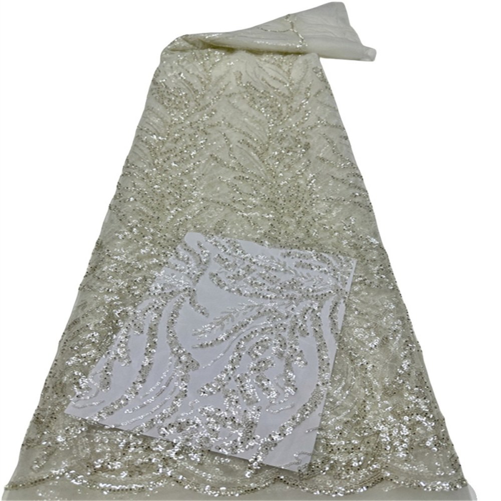 Beaded Tulle Fabric - 5 Yards | COD PFS033