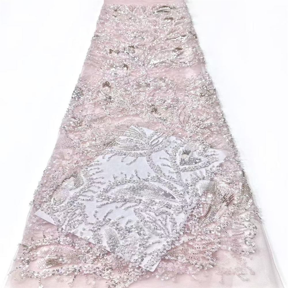 Beaded Tulle Fabric - 5 Yards | COD LIL9034