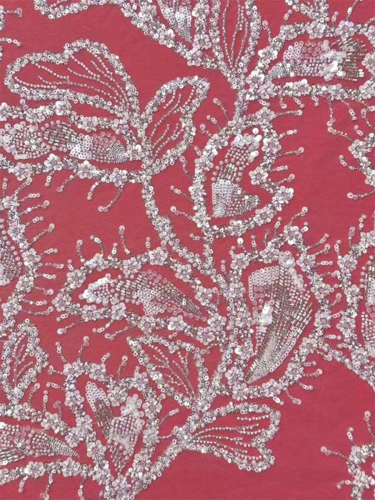 Beaded Tulle Fabric - 5 Yards | COD LIL9034