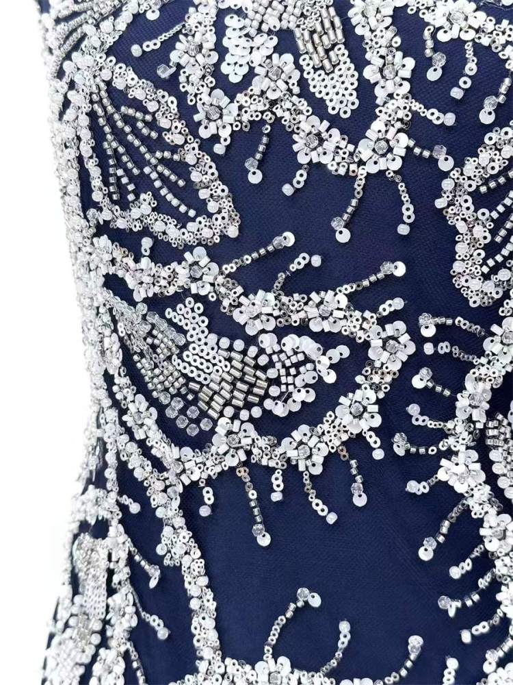 Beaded Tulle Fabric - 5 Yards | COD LIL9034