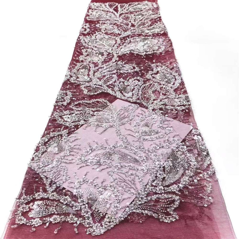 Beaded Tulle Fabric - 5 Yards | COD LIL9034