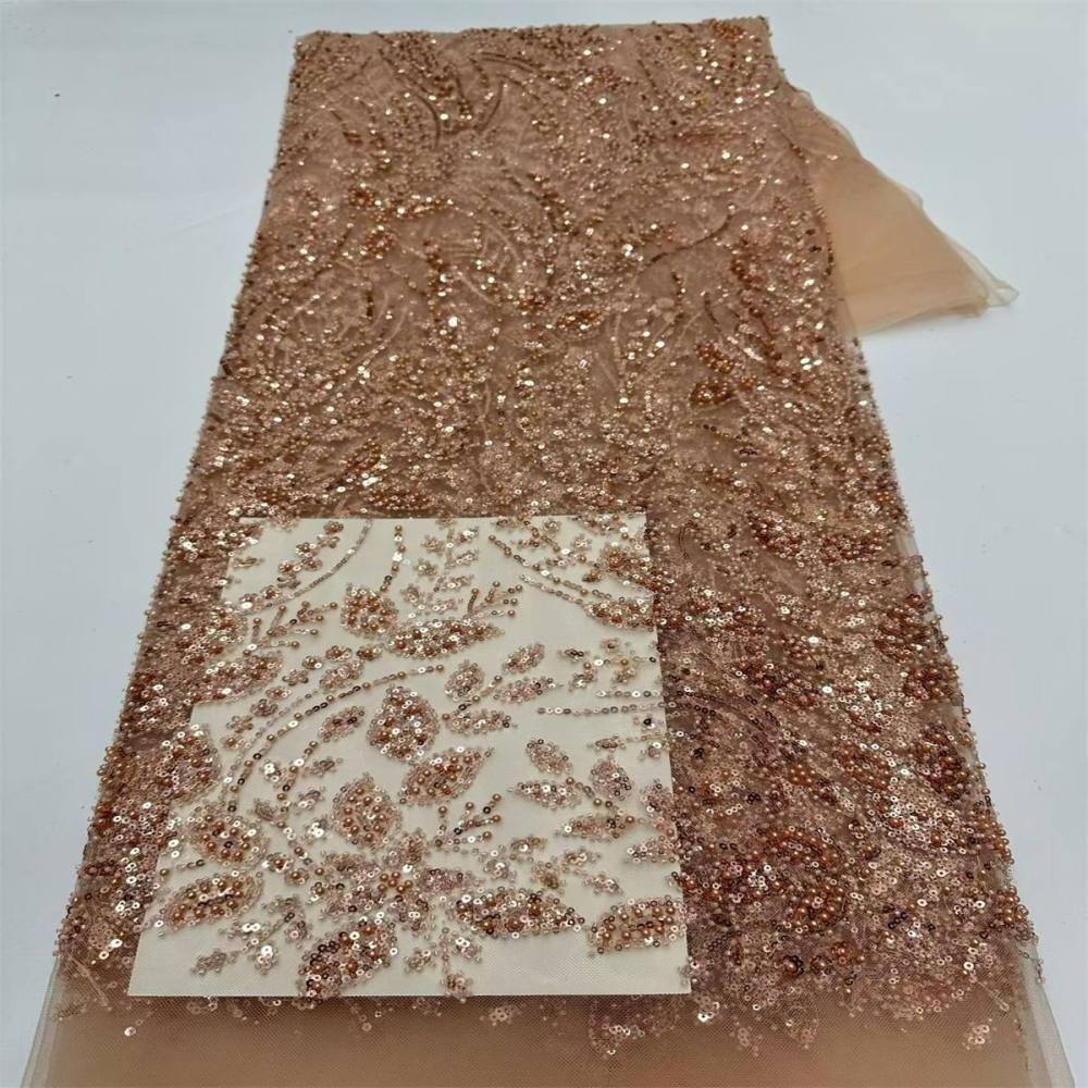 Beaded Tulle Fabric - 5 Yards | COD LIL9037