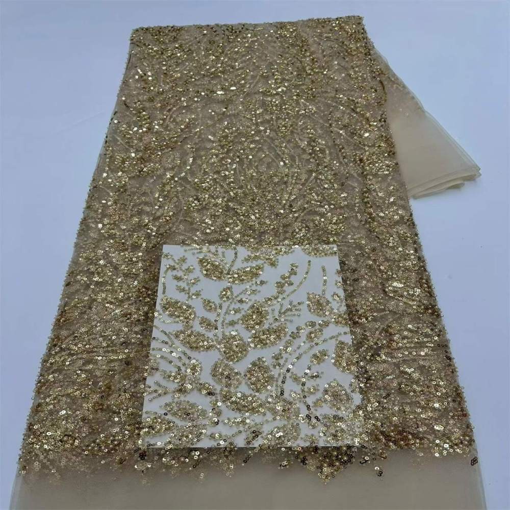 Beaded Tulle Fabric - 5 Yards | COD LIL9037