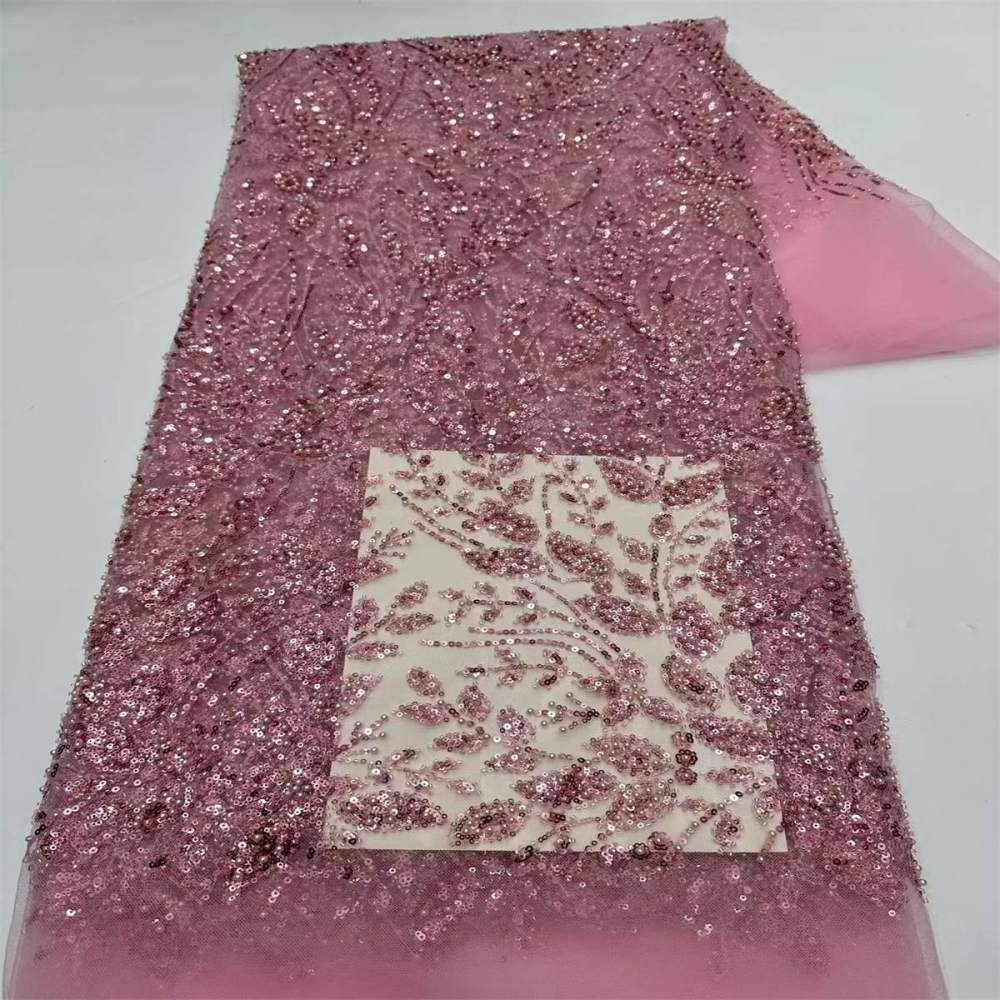 Beaded Tulle Fabric - 5 Yards | COD LIL9037