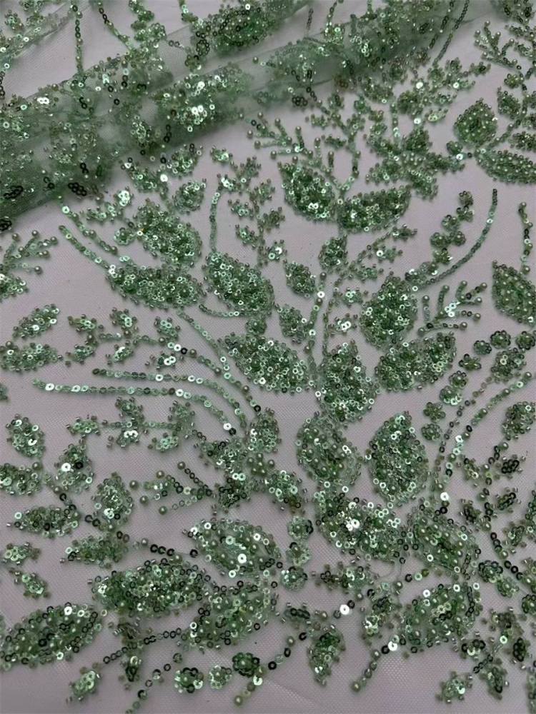 Beaded Tulle Fabric - 5 Yards | COD LIL9037