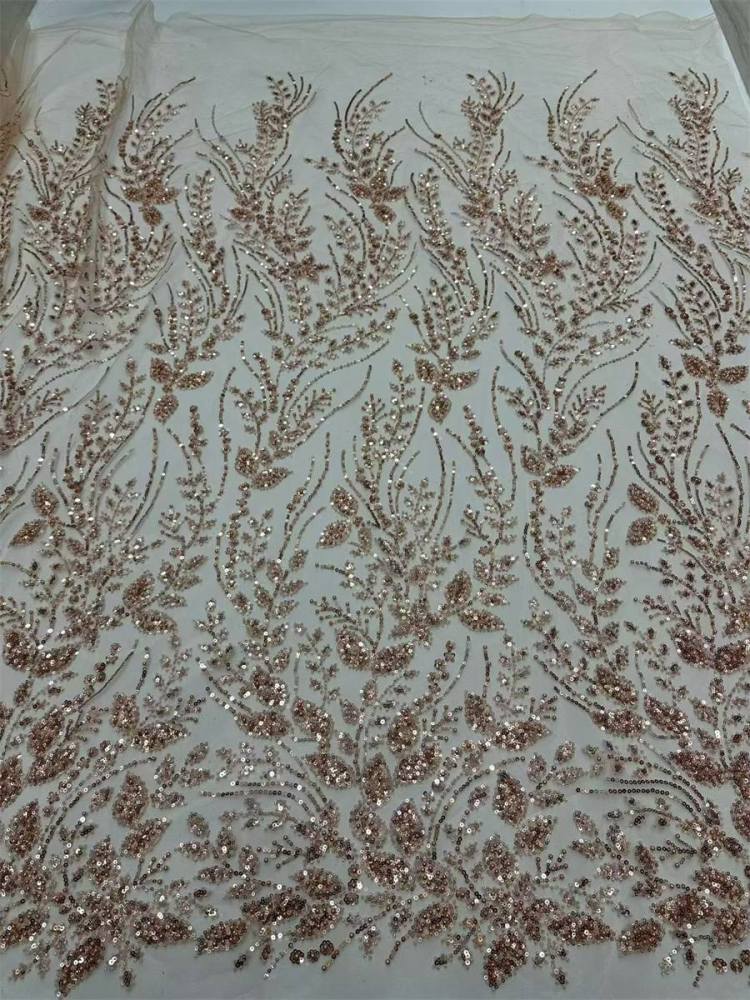 Beaded Tulle Fabric - 5 Yards | COD LIL9037