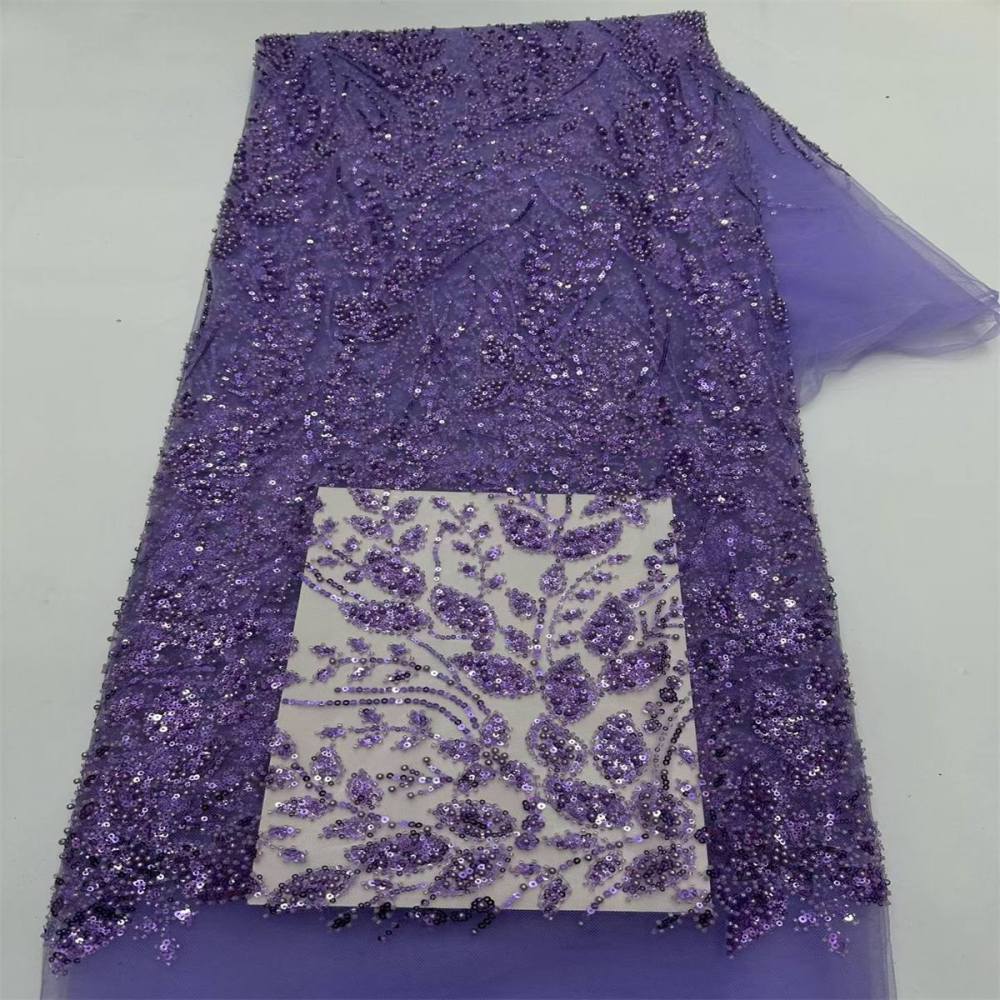 Beaded Tulle Fabric - 5 Yards | COD LIL9037