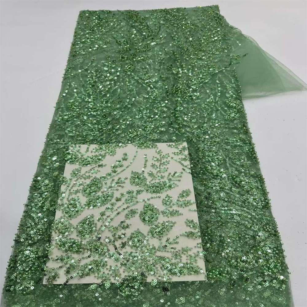 Beaded Tulle Fabric - 5 Yards | COD LIL9037