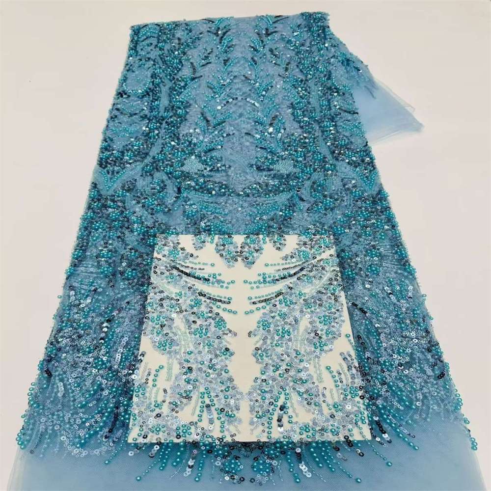 Beaded Tulle Fabric - 5 Yards | COD LIL9041