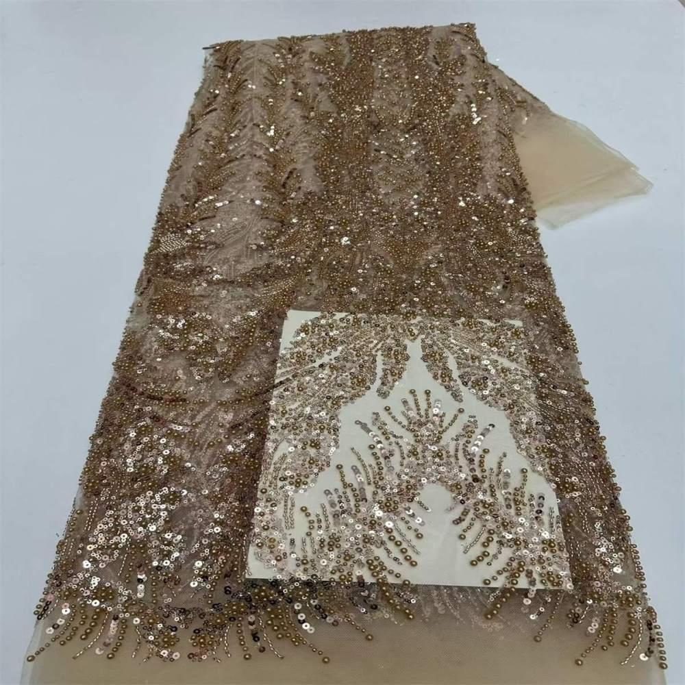 Beaded Tulle Fabric - 5 Yards | COD LIL9041