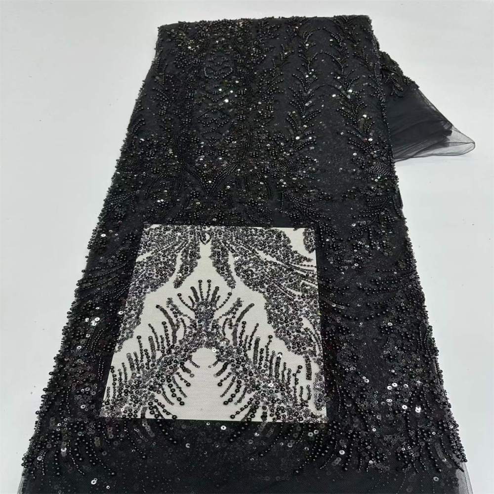 Beaded Tulle Fabric - 5 Yards | COD LIL9041