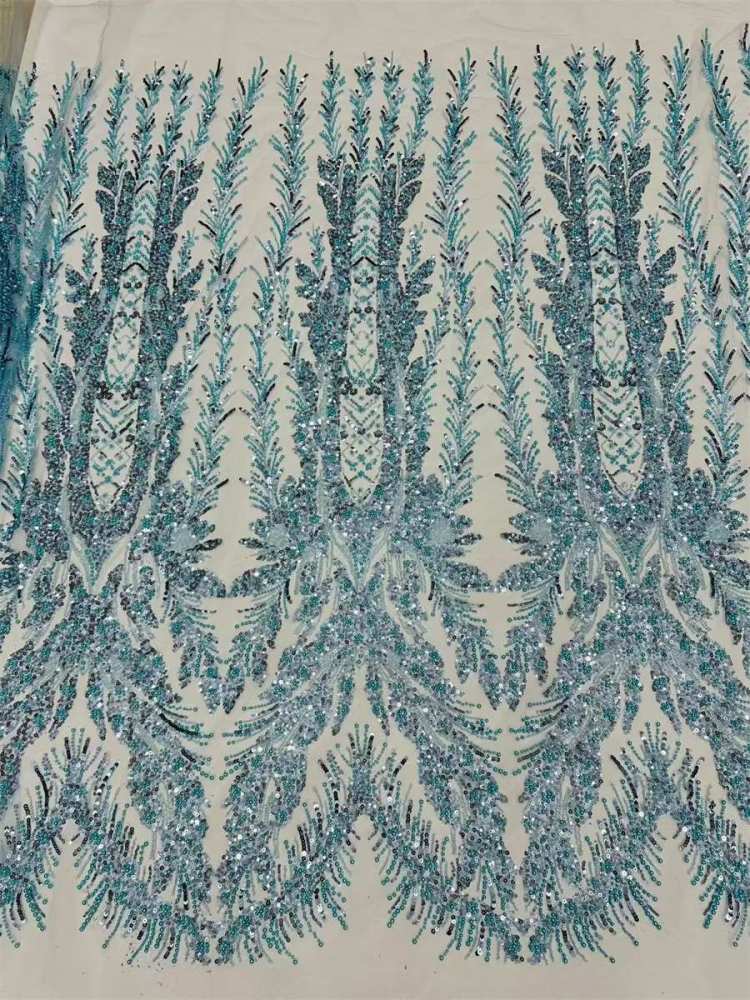 Beaded Tulle Fabric - 5 Yards | COD LIL9041