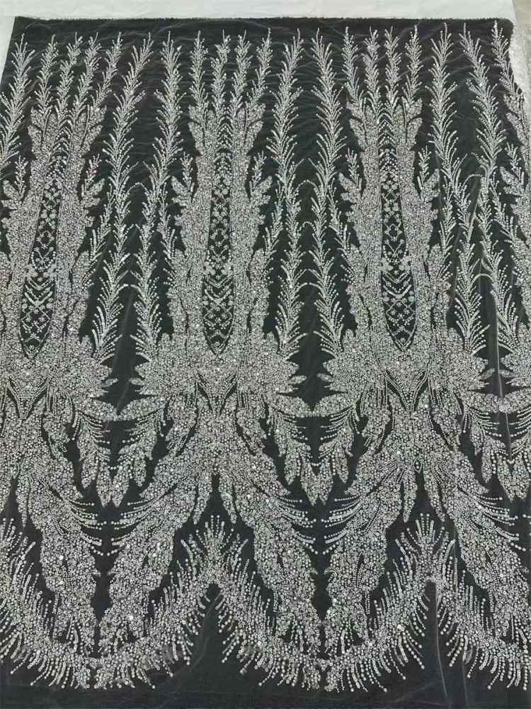 Beaded Tulle Fabric - 5 Yards | COD LIL9041