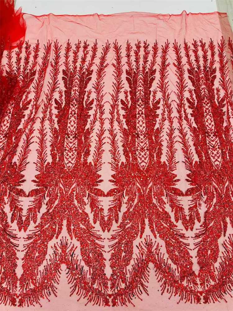 Beaded Tulle Fabric - 5 Yards | COD LIL9041