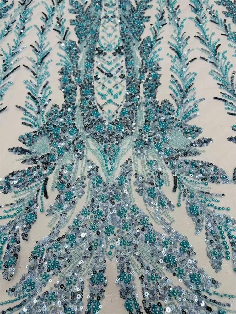 Beaded Tulle Fabric - 5 Yards | COD LIL9041