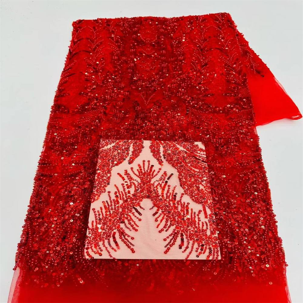 Beaded Tulle Fabric - 5 Yards | COD LIL9041