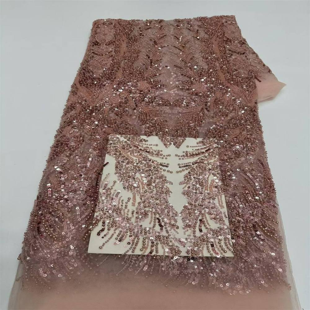 Beaded Tulle Fabric - 5 Yards | COD LIL9041