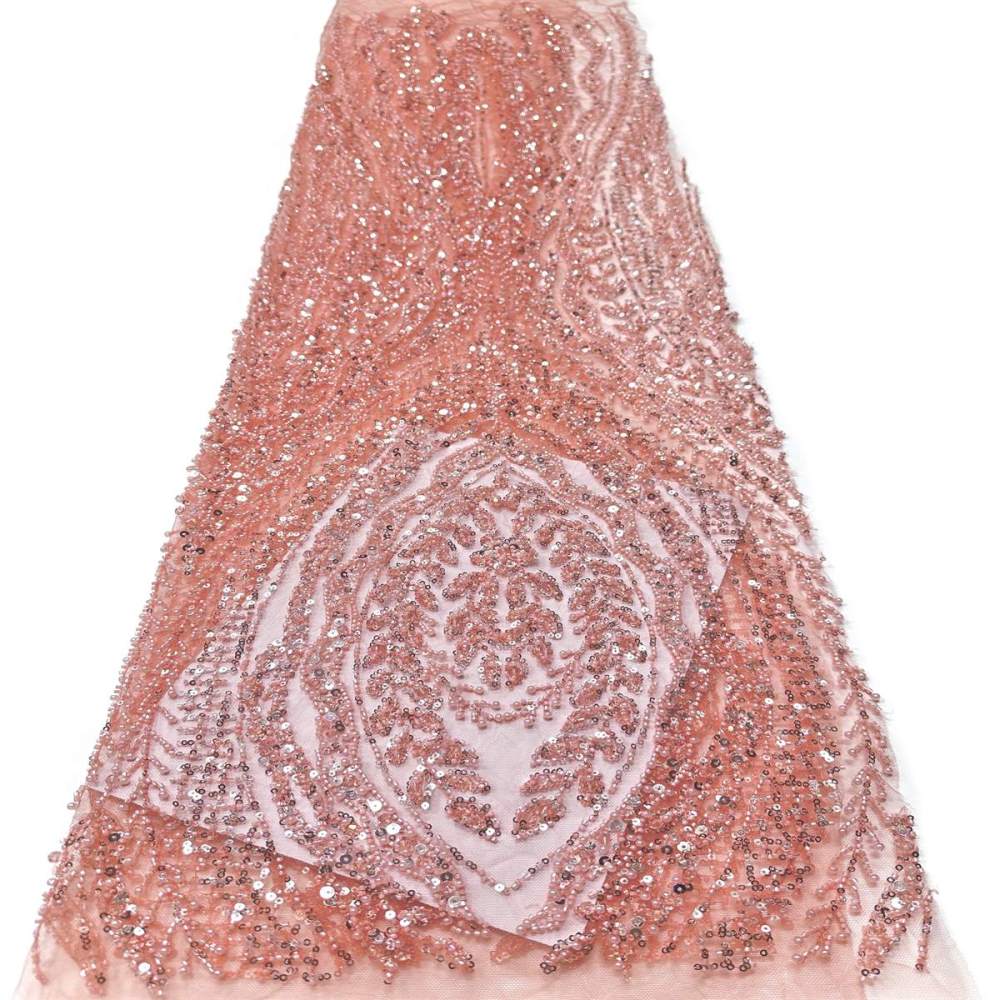 Beaded Tulle Fabric - 5 Yards | COD LIL9043