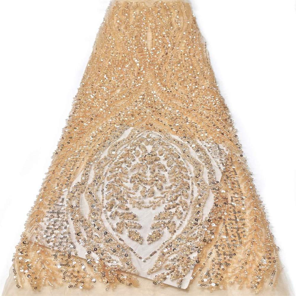Beaded Tulle Fabric - 5 Yards | COD LIL9043