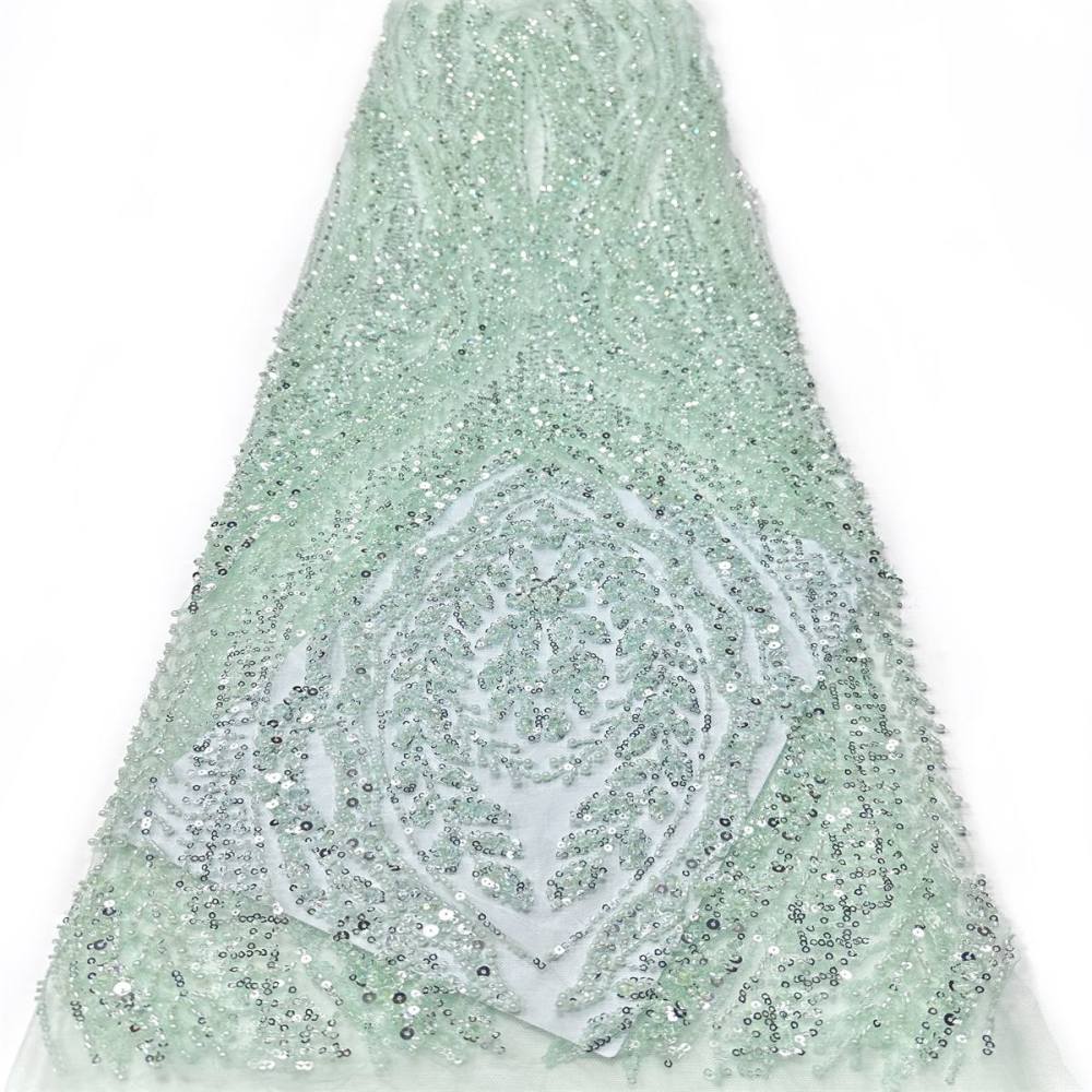 Beaded Tulle Fabric - 5 Yards | COD LIL9043