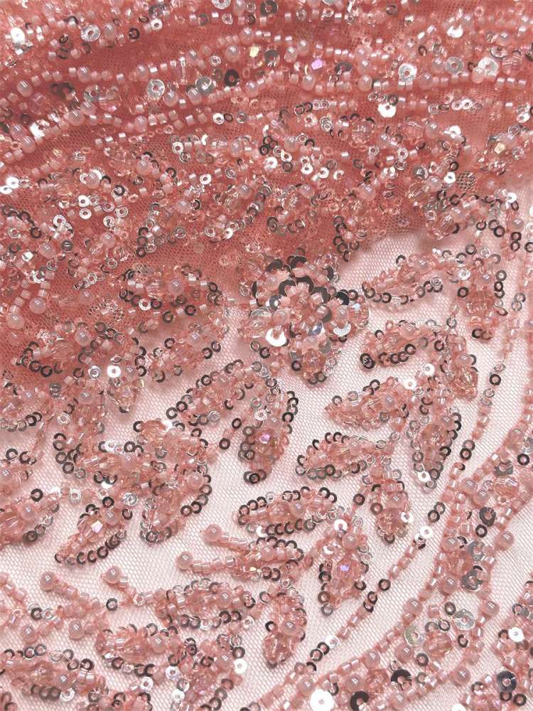 Beaded Tulle Fabric - 5 Yards | COD LIL9043