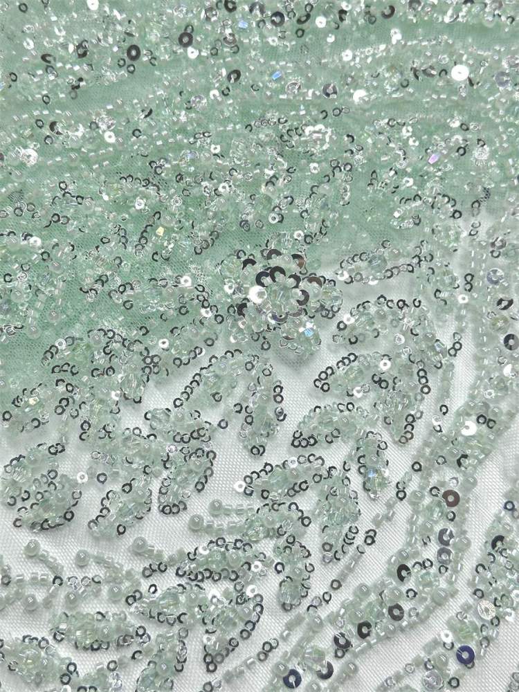 Beaded Tulle Fabric - 5 Yards | COD LIL9043