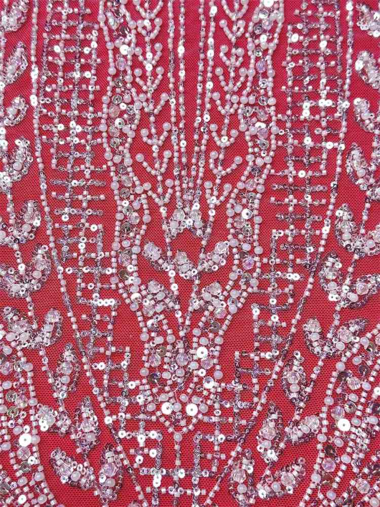 Beaded Tulle Fabric - 5 Yards | COD LIL9043