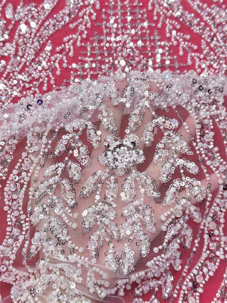 Beaded Tulle Fabric - 5 Yards | COD LIL9043