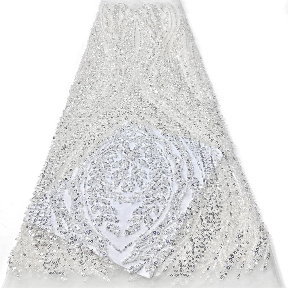 Beaded Tulle Fabric - 5 Yards | COD LIL9043