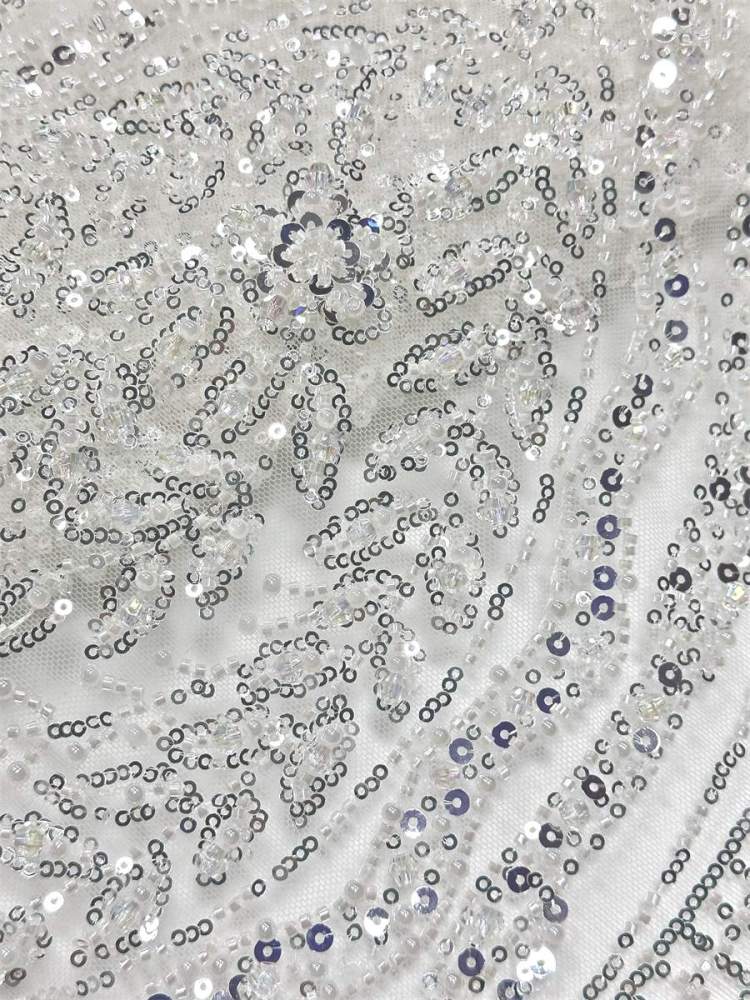 Beaded Tulle Fabric - 5 Yards | COD LIL9043
