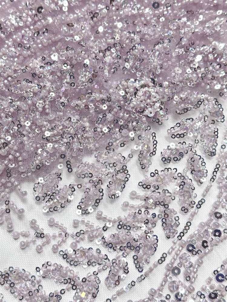 Beaded Tulle Fabric - 5 Yards | COD LIL9043
