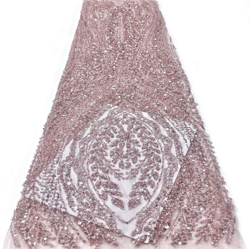 Beaded Tulle Fabric - 5 Yards | COD LIL9043