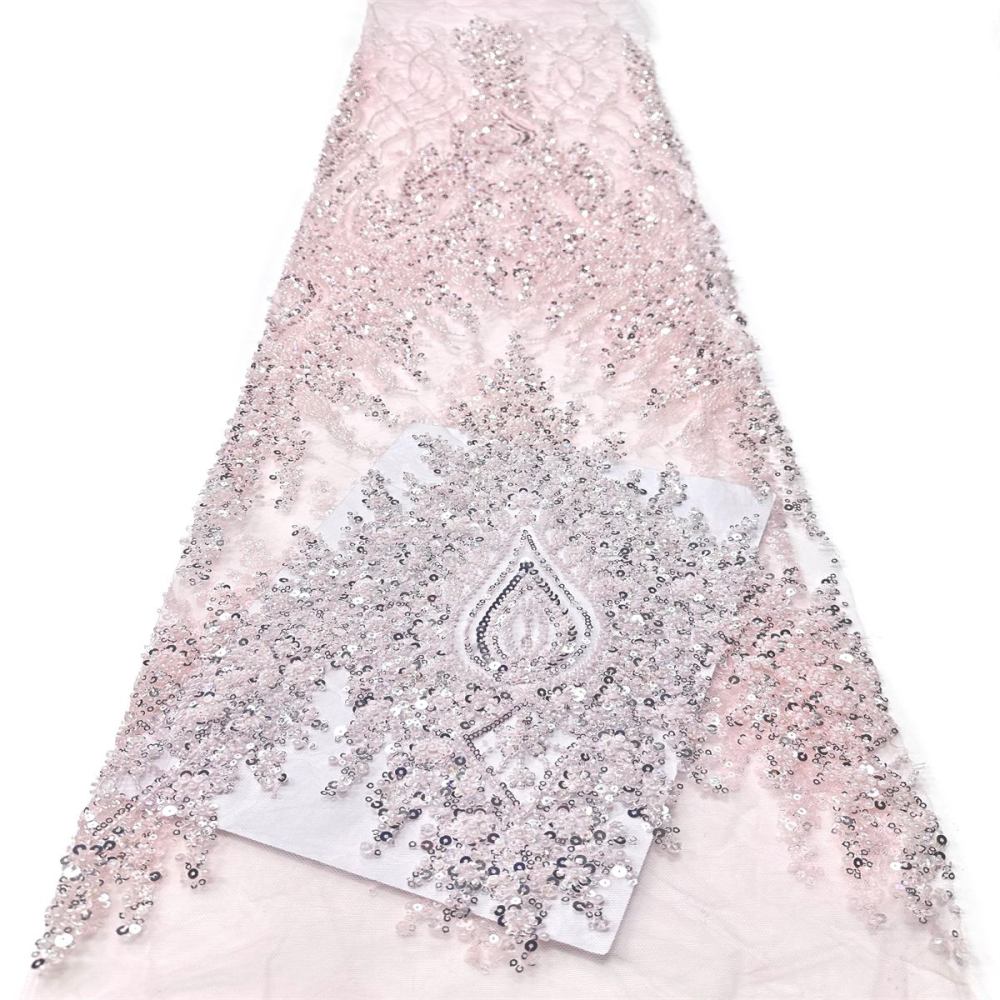 Beaded Tulle Fabric - 5 Yards | COD LIL9046