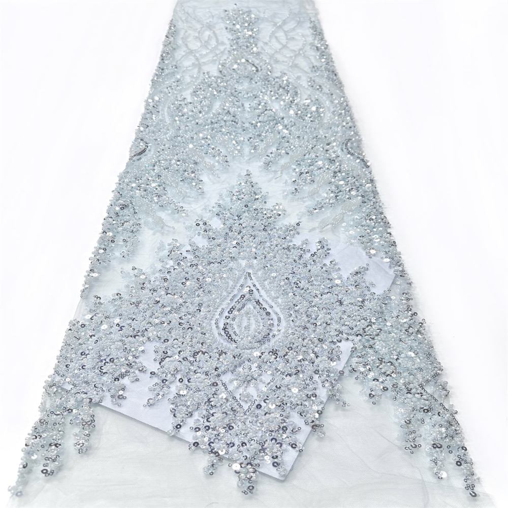 Beaded Tulle Fabric - 5 Yards | COD LIL9046
