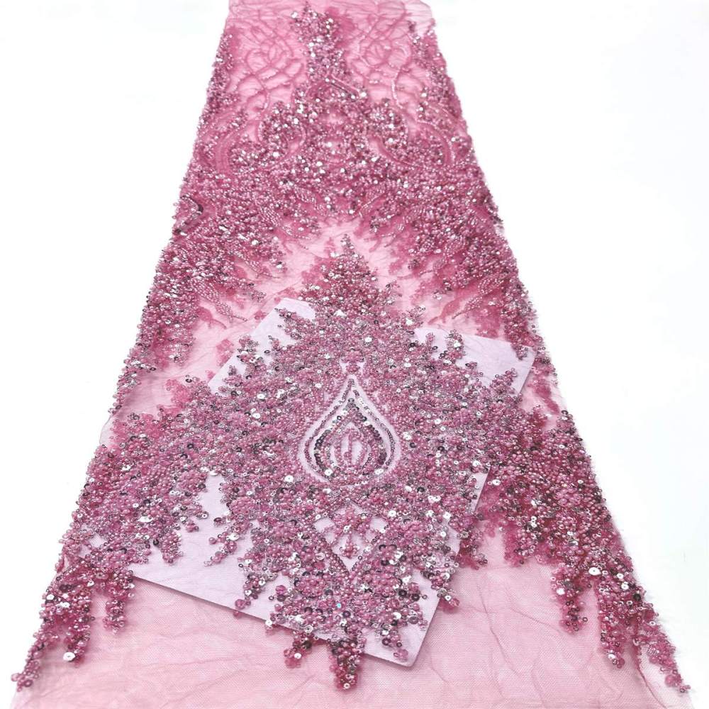 Beaded Tulle Fabric - 5 Yards | COD LIL9046