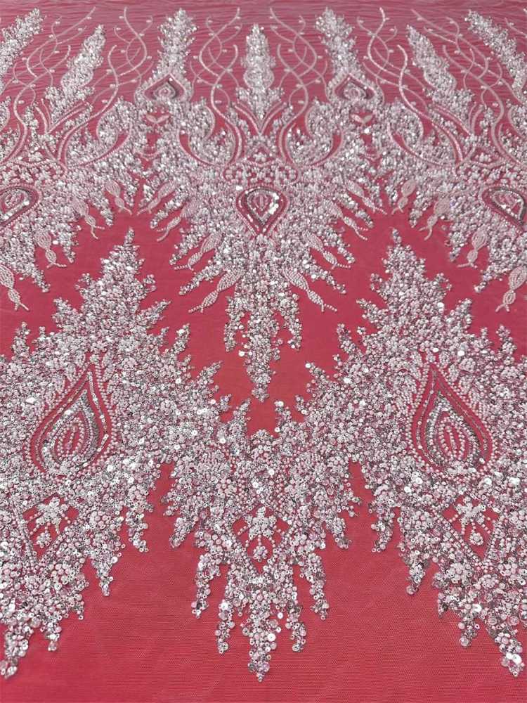 Beaded Tulle Fabric - 5 Yards | GID LIL9046