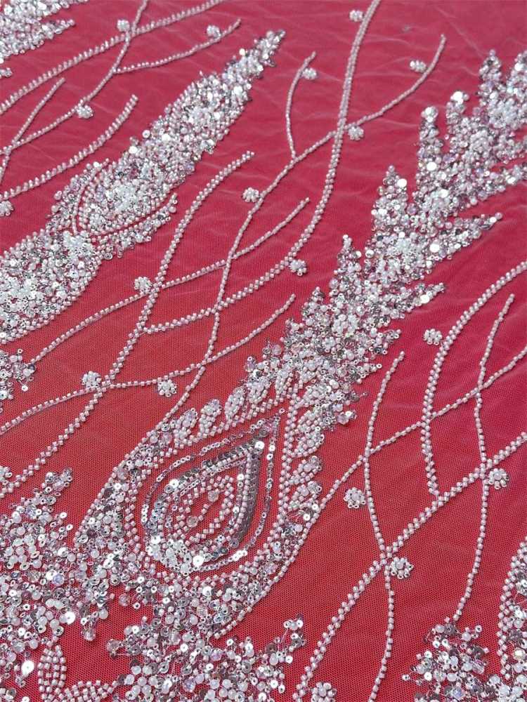 Beaded Tulle Fabric - 5 Yards | COD LIL9046