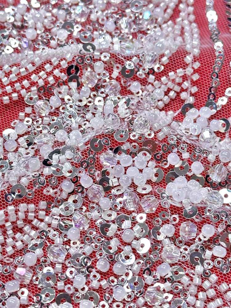 Beaded Tulle Fabric - 5 Yards | COD LIL9046