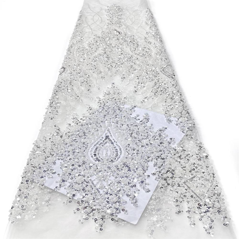 Beaded Tulle Fabric - 5 Yards | COD LIL9046
