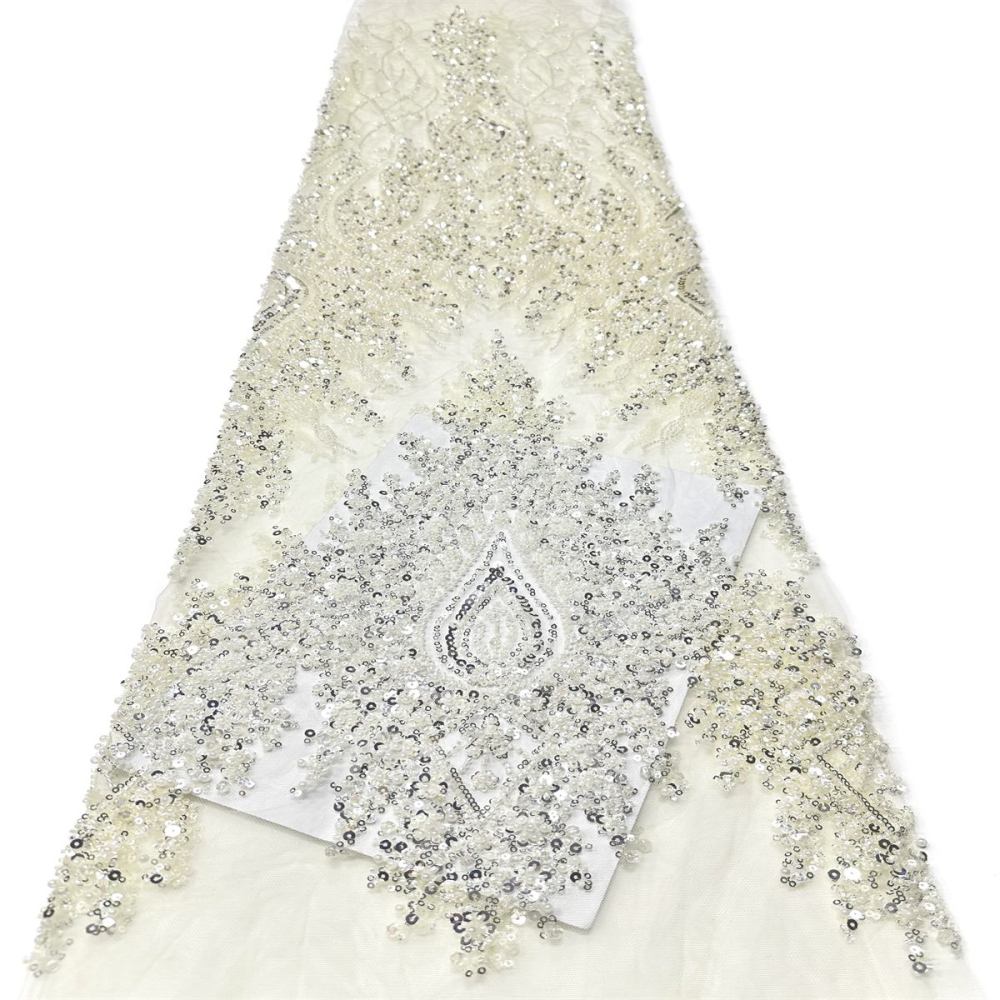 Beaded Tulle Fabric - 5 Yards | COD LIL9046